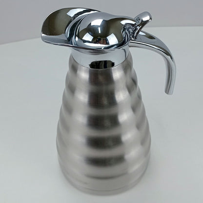 Garrafa Térmica Inox Muller 1,6L Parede Dupla Prata 26x19x15cm