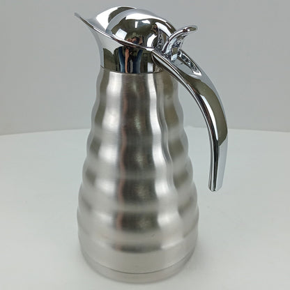 Garrafa Térmica Inox Muller 1,6L Parede Dupla Prata 26x19x15cm