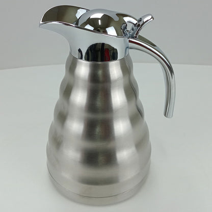 Garrafa Térmica Muller Inox 1,2L Parede Dupla Prata 22,5cm