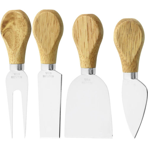 Conjunto de Facas de Queijo Cheesy Inox 4 Peças - Alta Qualidade