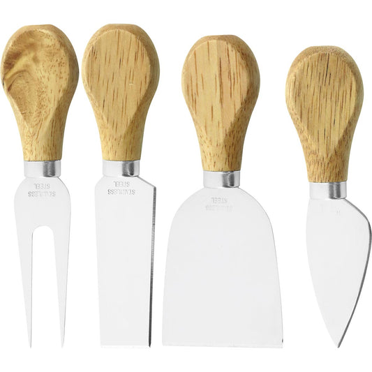 Conjunto de Facas de Queijo Cheesy Inox 4 Peças - Alta Qualidade