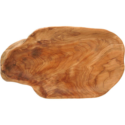 Tábua Para Servir Madeira Natural 5x40x25cm - Design Rústico