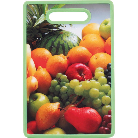 Tábua Culinária Plástica Verde 1x20x30cm Alta Durabilidade