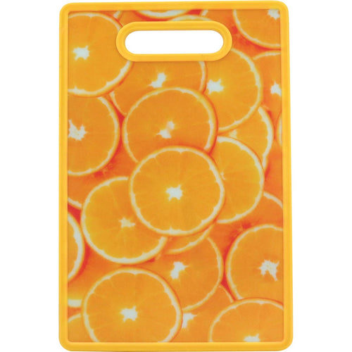 Tábua Culinária Plástica Amarela 1x30x20cm Resistente e Prática