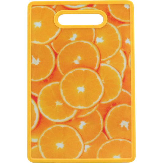 Tábua Culinária Plástica Amarela 1x30x20cm Resistente e Prática