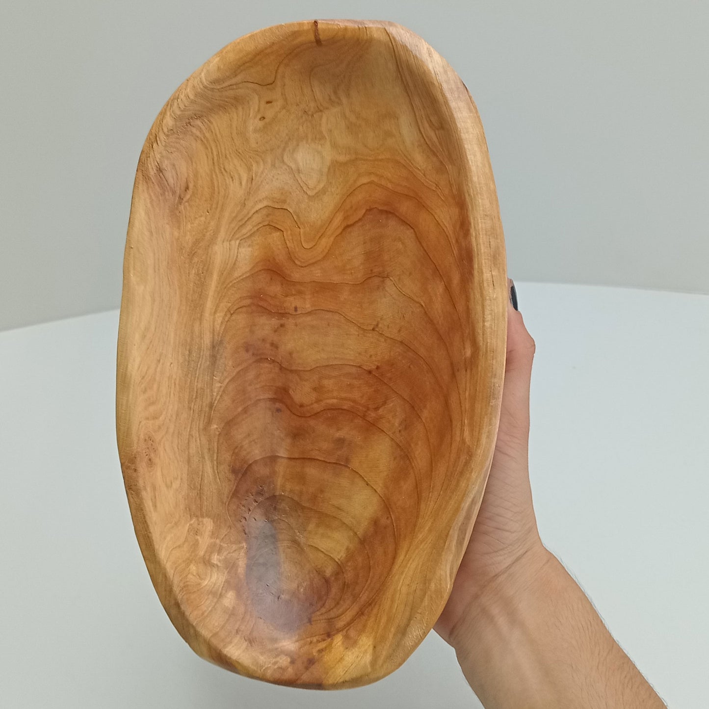 Centro de Mesa Decorativo Madeira Natural 5x33x21cm Wood