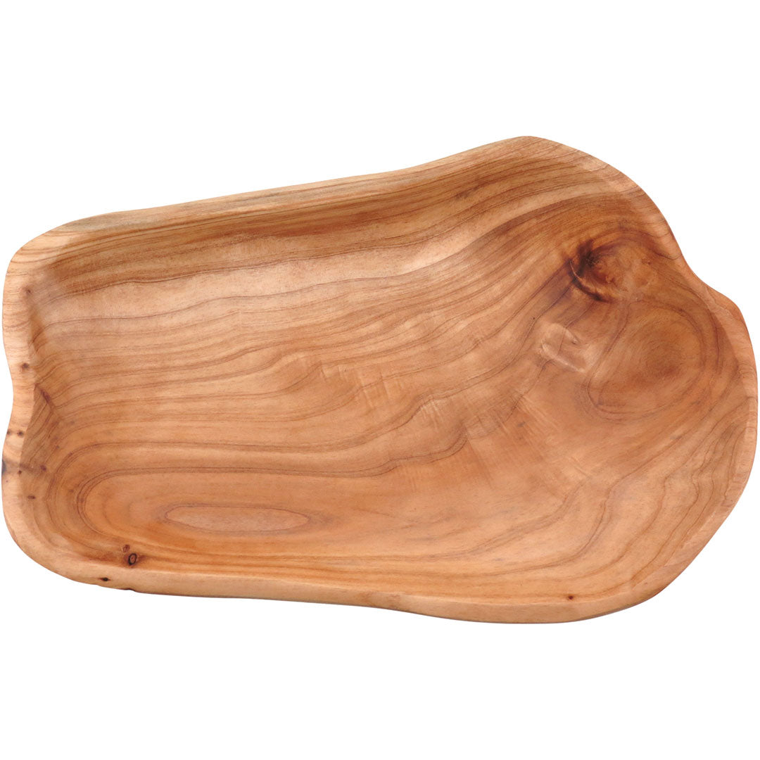 Centro de Mesa Decorativo Madeira Natural 5x33x21cm Wood