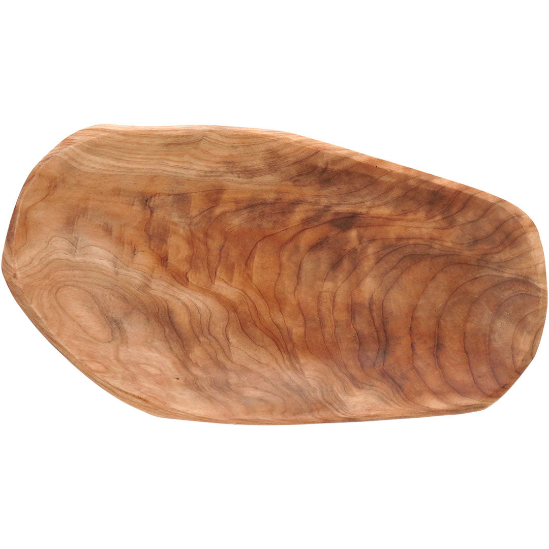 Centro de Mesa Decorativo Madeira Natural 5x33x21cm Wood