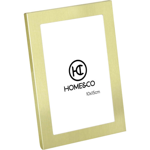 Porta-Retratos Dourado 10x15cm Home&Co Veltz Alumínio 17x12x1cm
