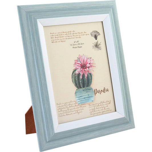 Porta-retratos Azul 13x18cm Plástico 28x22x2cm Decorativo