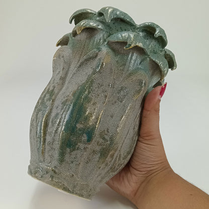 Vaso Decorativo Cerâmica Home&Co Chryso Verde 21x16x16cm