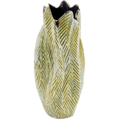Vaso Decorativo Cerâmica Verde Home&Co Albero 36x15x18cm