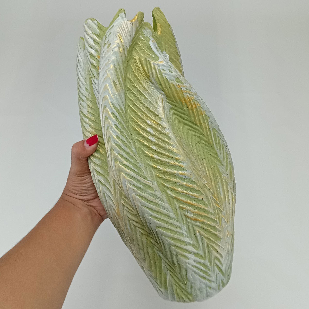 Vaso Decorativo Cerâmica Verde Home&Co Albero 36x15x18cm