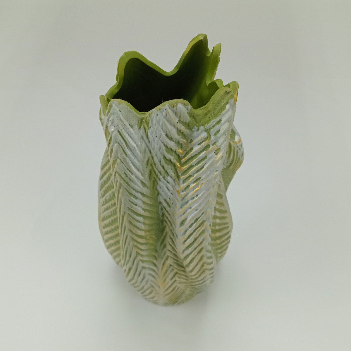 Vaso Decorativo Cerâmica Verde Home&Co Albero 36x15x18cm