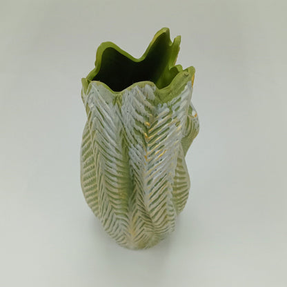 Vaso Decorativo Cerâmica Verde Home&Co Albero 36x15x18cm