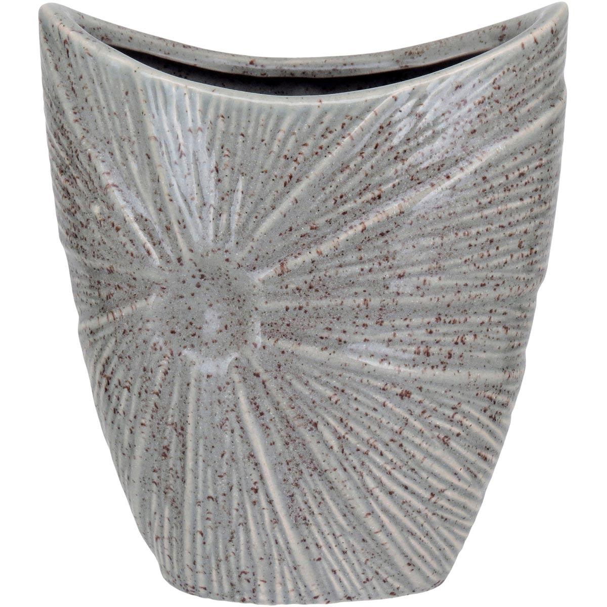 Vaso Decorativo Cerâmico Home&Co Prune Marfim 20x17x9cm