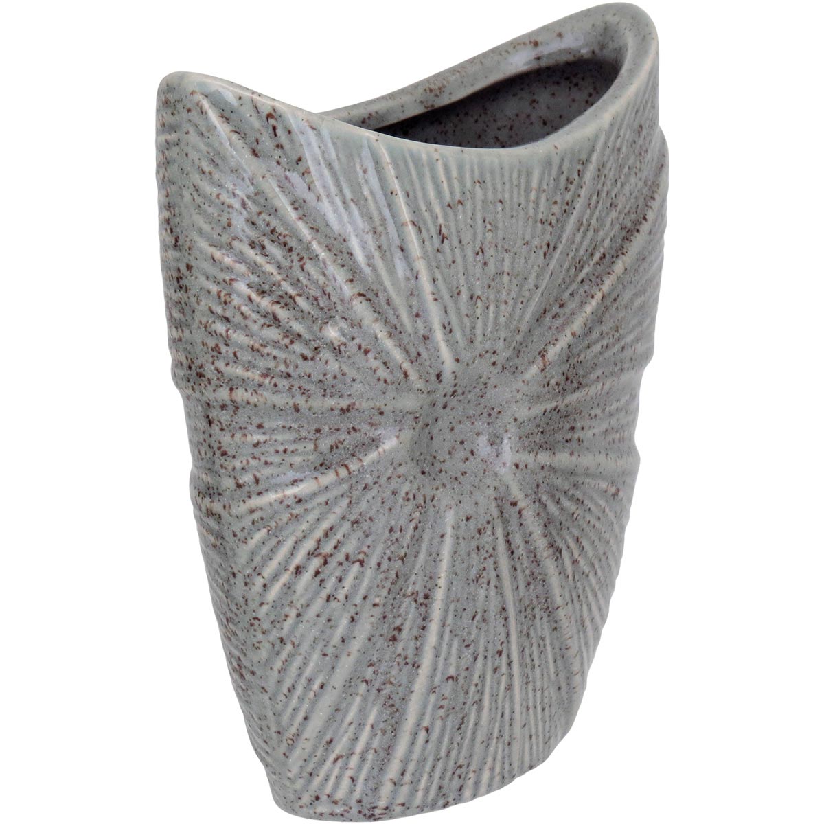 Vaso Decorativo Cerâmico Home&Co Prune Marfim 20x17x9cm