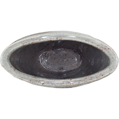 Vaso Decorativo Cerâmico Home&Co Prune Marfim 20x17x9cm