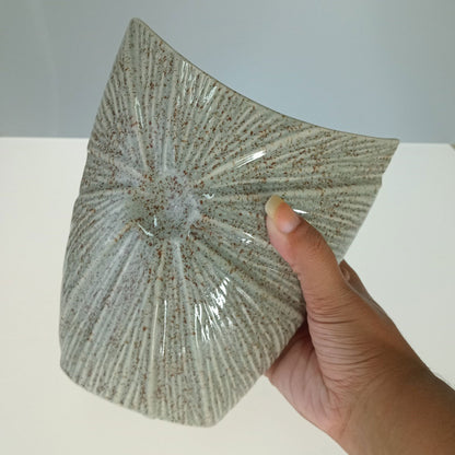 Vaso Decorativo Cerâmico Home&Co Prune Marfim 20x17x9cm