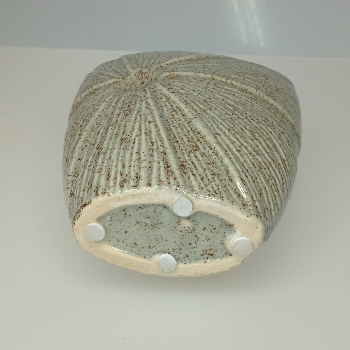 Vaso Decorativo Cerâmico Home&Co Prune Marfim 20x17x9cm