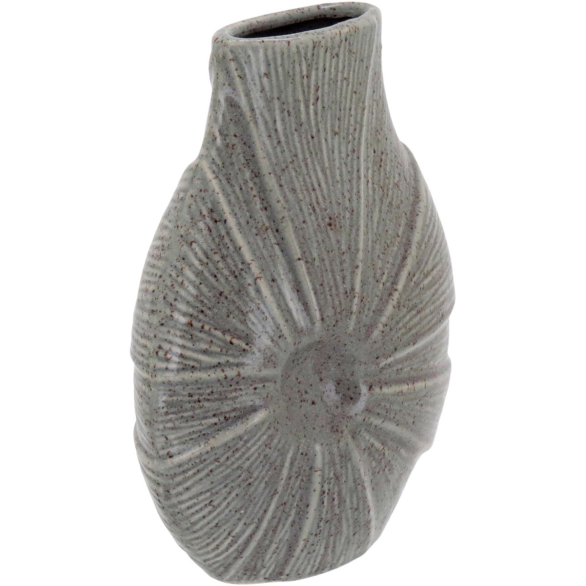 Vaso Decorativo Cerâmica Marfim Home&Co Prune 24x19x11cm
