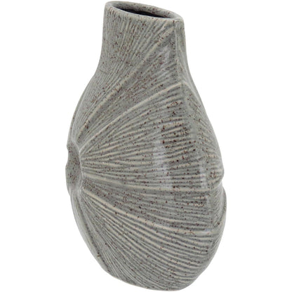 Vaso Decorativo Cerâmica Marfim Home&Co Prune 24x19x11cm