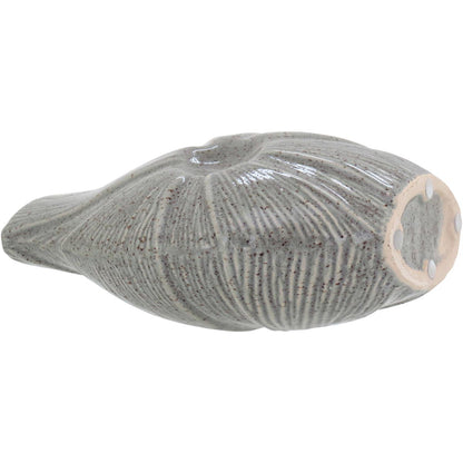 Vaso Decorativo Cerâmica Marfim Home&Co Prune 24x19x11cm