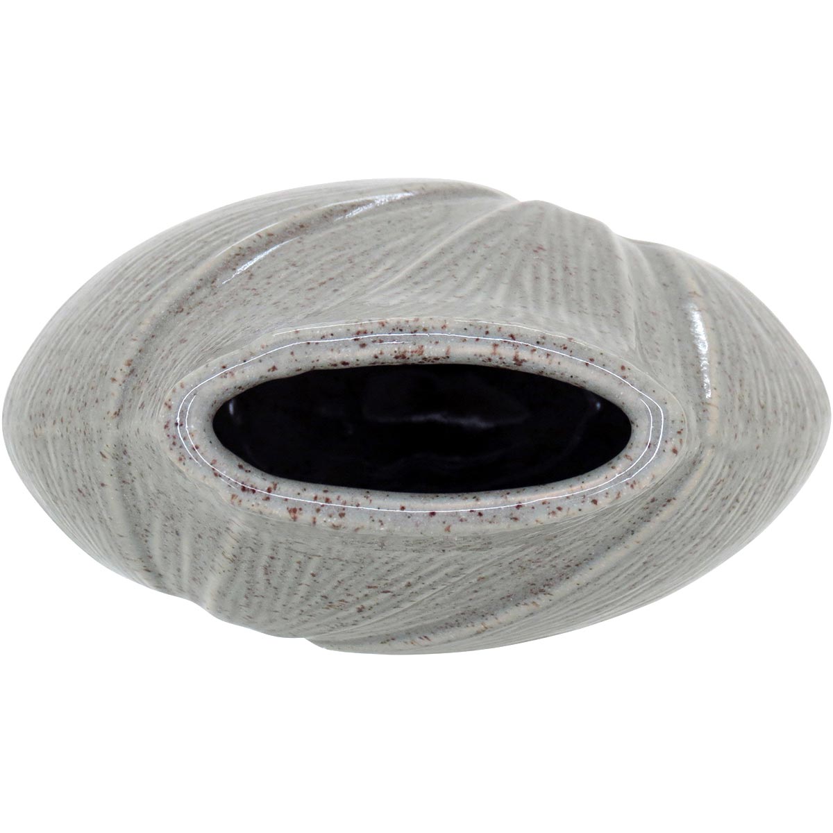 Vaso Decorativo Cerâmica Marfim Home&Co Prune 24x19x11cm