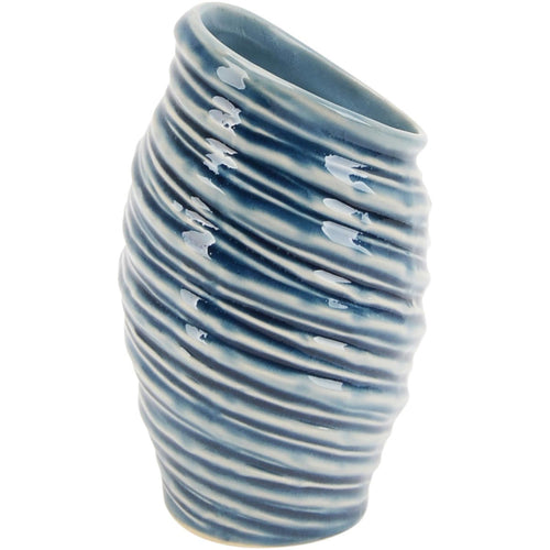 Vaso Cerâmico Azul Home&Co Ninon 15,6x8x8,1cm para Arranjos Florais
