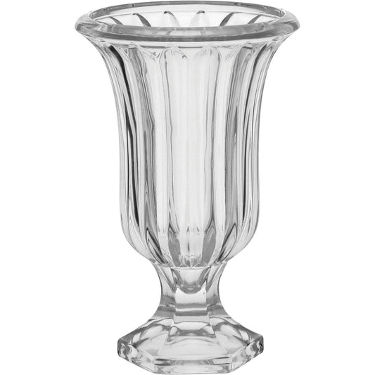 Vaso Nihao em Vidro Transparente 23x15cm para Decoração Floral