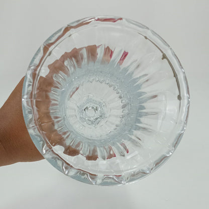 Vaso Nihao em Vidro Transparente 23x15cm para Decoração Floral