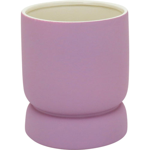 Cachepô de Cerâmica Lilás 17x14cm para Plantas - Decoração Elegante