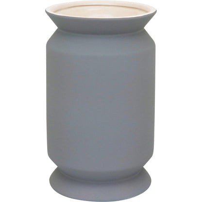 Vaso Winnie Cerâmica 23x14x14cm Cinza