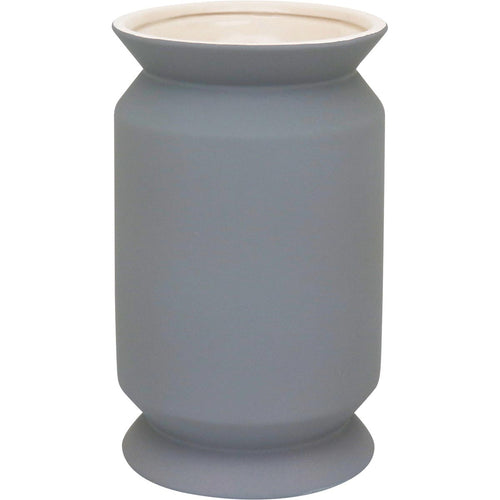 Vaso Winnie Cerâmica 23x14x14cm Cinza