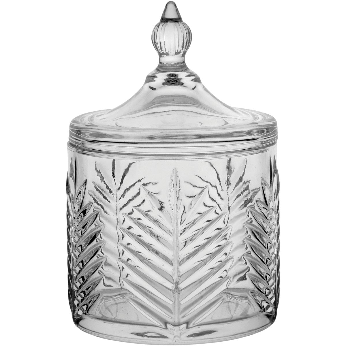 Potiche de Vidro Transparente 16x10cm Bomboniere Decorativa