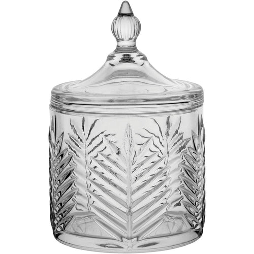 Potiche de Vidro Transparente 16x10cm Bomboniere Decorativa