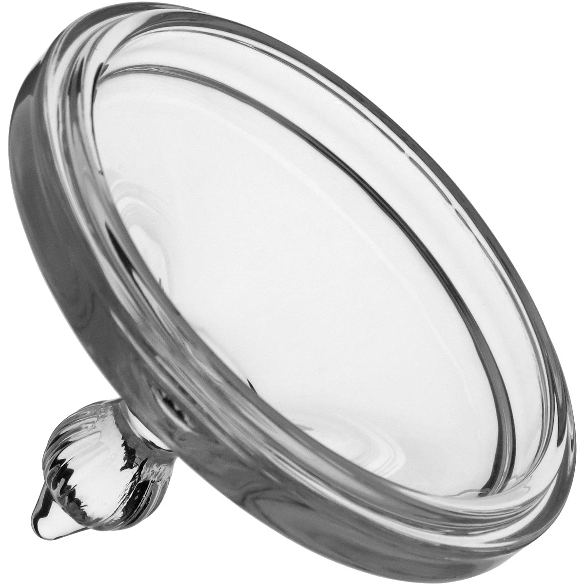 Potiche de Vidro Transparente 16x10cm Bomboniere Decorativa