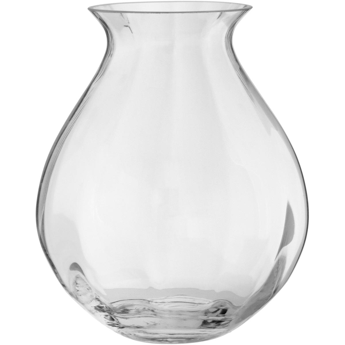 Vaso Lacus de Vidro Transparente 18x15cm - Decoração Elegante