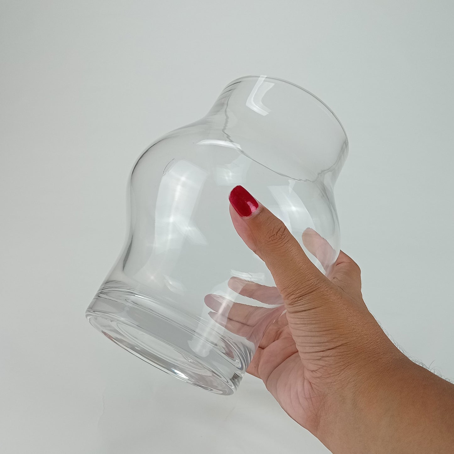 Vaso Vidro 18x15x15cm Transparente