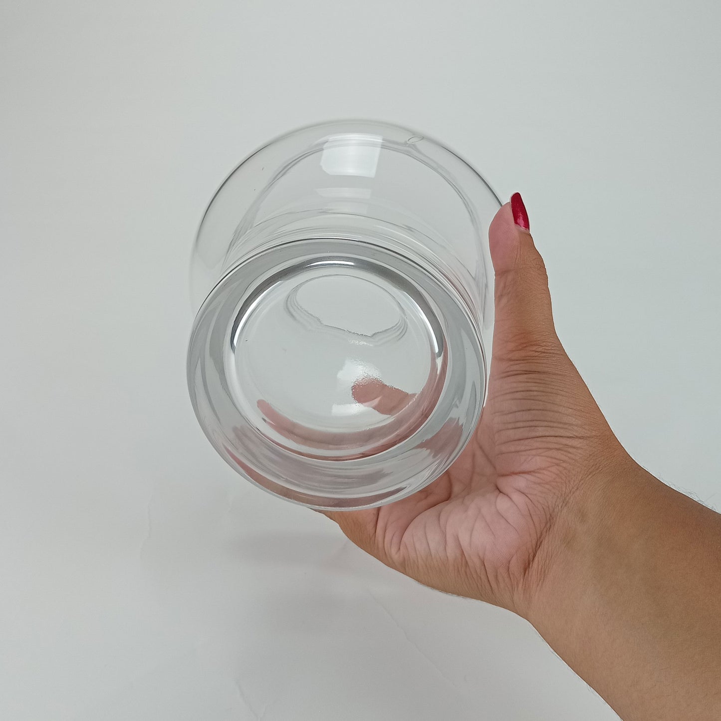 Vaso Vidro 18x15x15cm Transparente