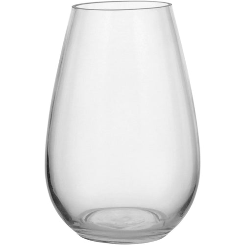 Vaso Decorativo Boris em Vidro Transparente 23x16x16cm