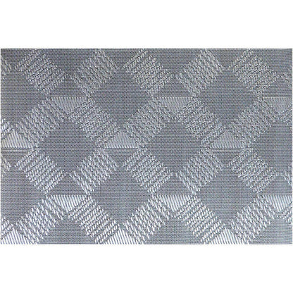 Conjunto de 4 Lugares Americanos PVC Cinza 45x30cm