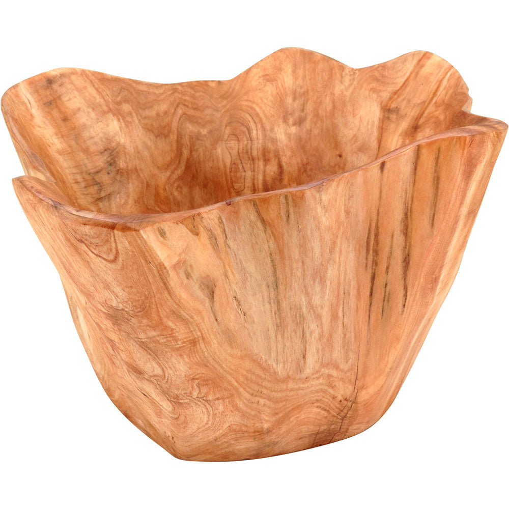 Centro de Mesa de Madeira Natural 17x37x32cm - Elegância para Decoração