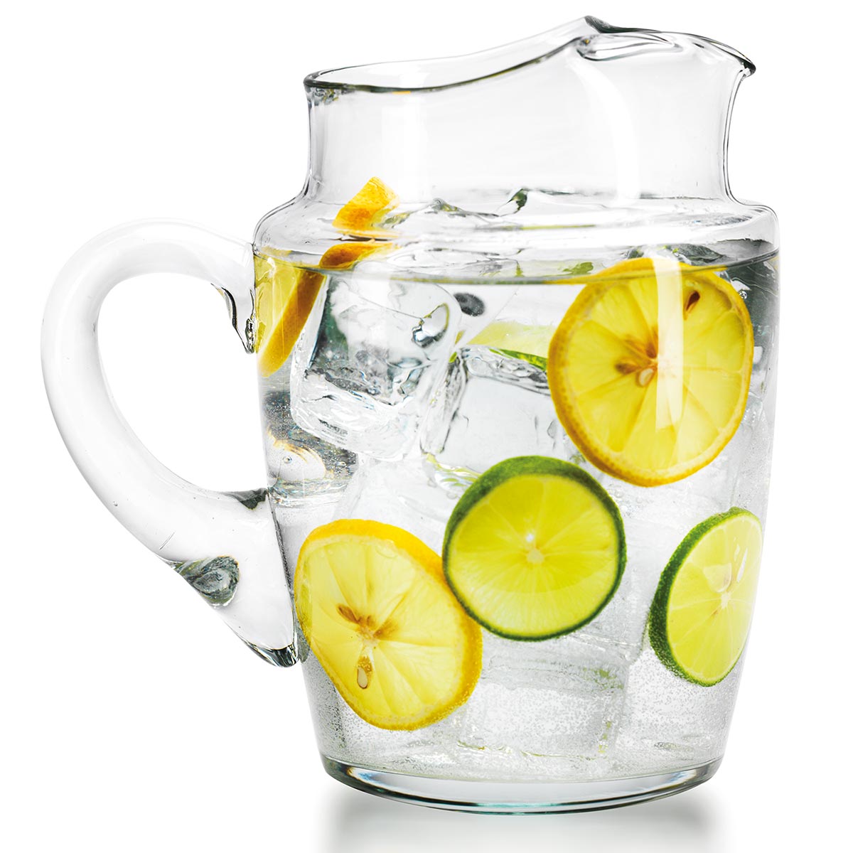 Jarra de Vidro Orinoco Transparente 1,1L 17x17x11cm Bico Antiderrame