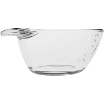 Tigela Medidora de Vidro Temperado Crisa Pyr O Rey 250ml Transparente