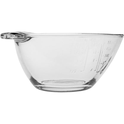 Tigela Medidora de Vidro Temperado 500ml Crisa Pyr O Rey Transparente