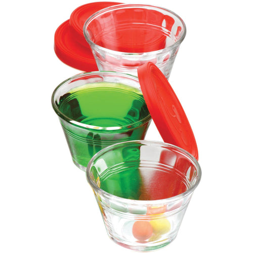 Pote de Vidro Temperado Crisa Pyr O Rey 170ml Transparente com Tampa Plástica