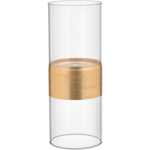 Castiçal de Vidro Transparente Taille 26x10cm - Elegante e Sofisticado