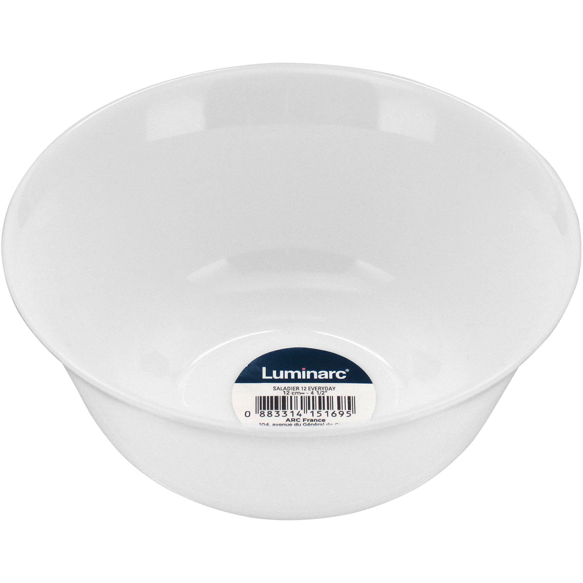 Tigela de Vidro Temperado Luminarc Everyday 300ml Branca 5x12cm