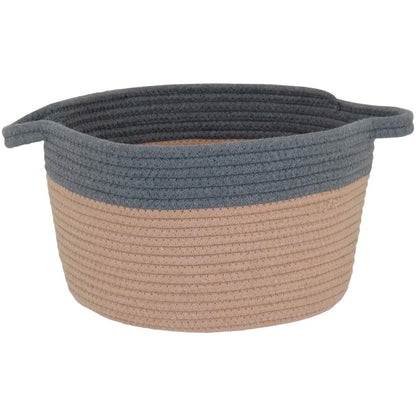 Cesta Organizadora Allegra 3 Peças Tecido Cinza - Grande, Médio, Pequeno